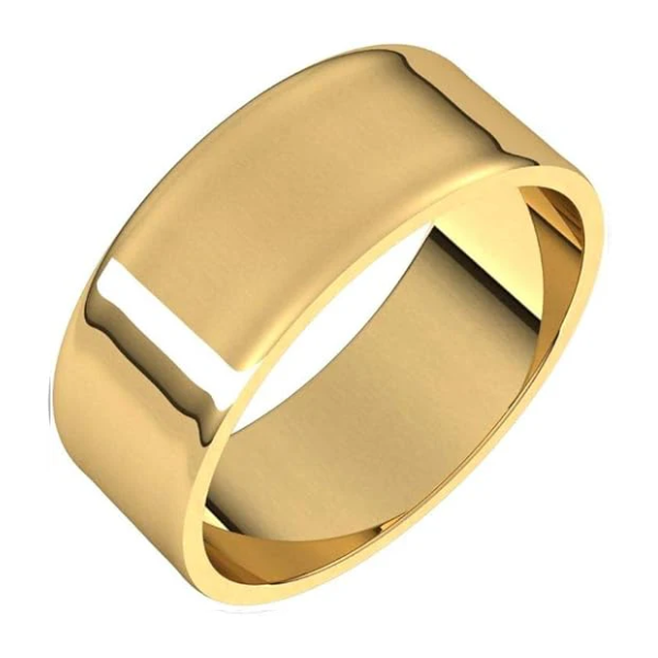 7mm Solid Gold Wedding Band