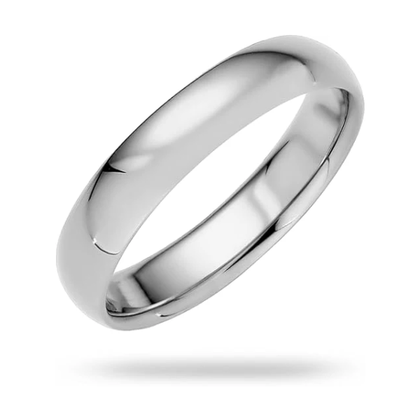 4mm Solid Gold Wedding Band
