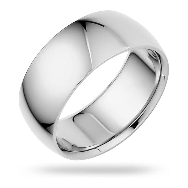 8mm Solid Gold Wedding Band