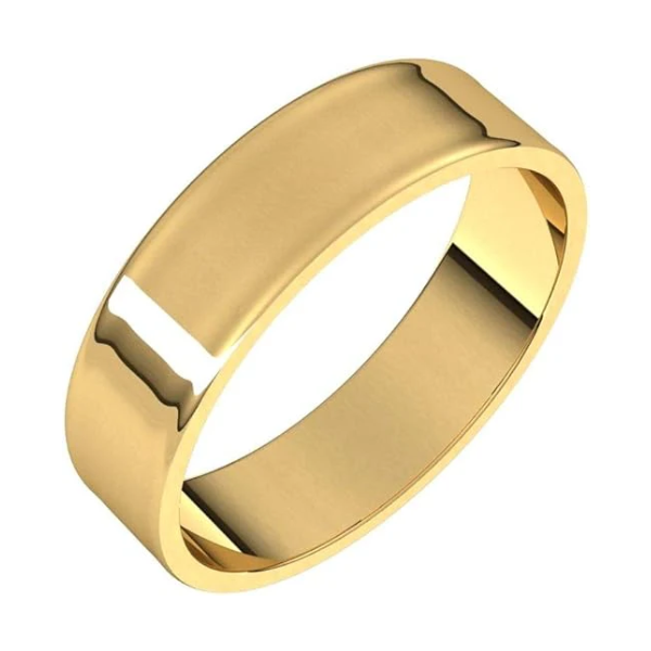 5mm Solid Gold Wedding Band