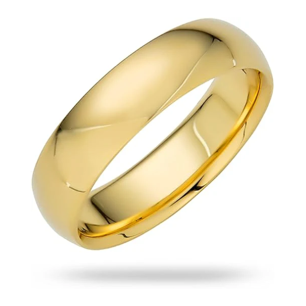 5mm Solid Gold Wedding Band