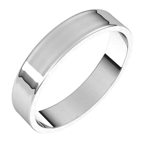 4mm Solid Gold Wedding Band