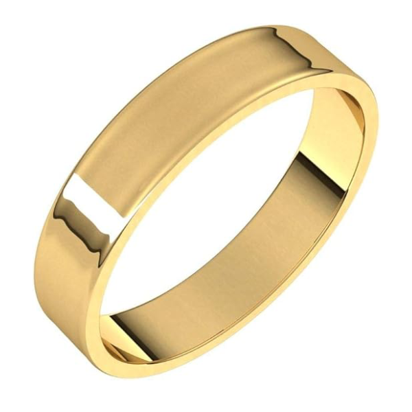 4mm Solid Gold Wedding Band