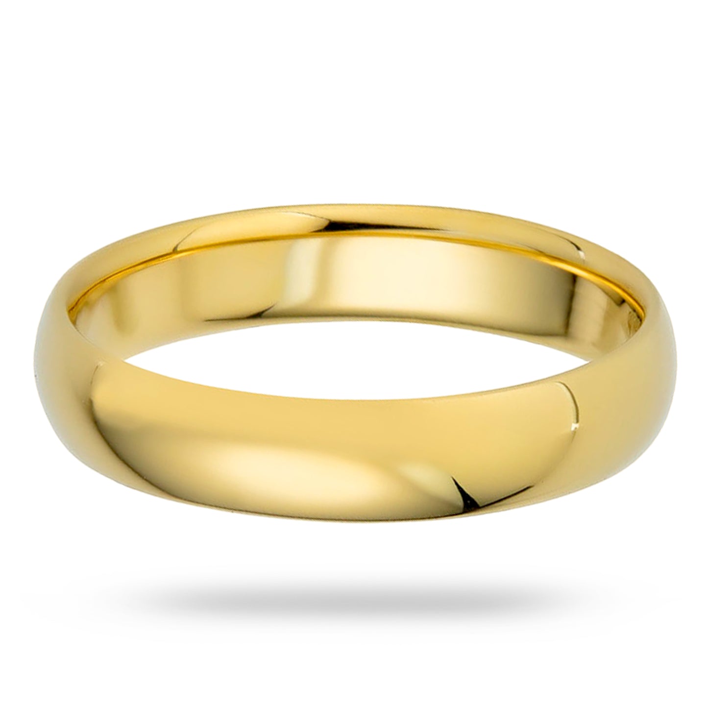 4mm Solid Gold Wedding Band