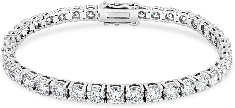 2 to 10 Carat Lab Diamond Tennis Bracelet in 14K Gold