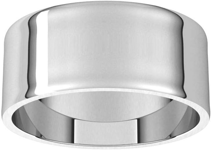 8mm Solid Gold Wedding Band, Yellow or White Gold Ring, Comfort Fit 10k or 14k Womens and Mens Wedding Band