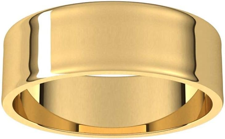6mm Solid Gold Wedding Band, Yellow or White Gold Ring, Comfort Fit 10k or 14k Womens and Mens Wedding Band