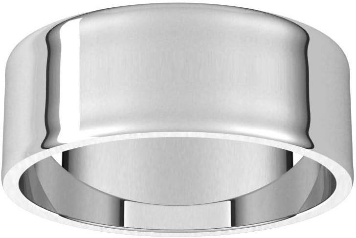 7mm Solid Gold Wedding Band, Yellow or White Gold Ring, Comfort Fit 10k or 14k Womens and Mens Wedding Band