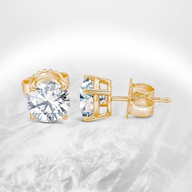Diamond Stud Earrings for Women and Men