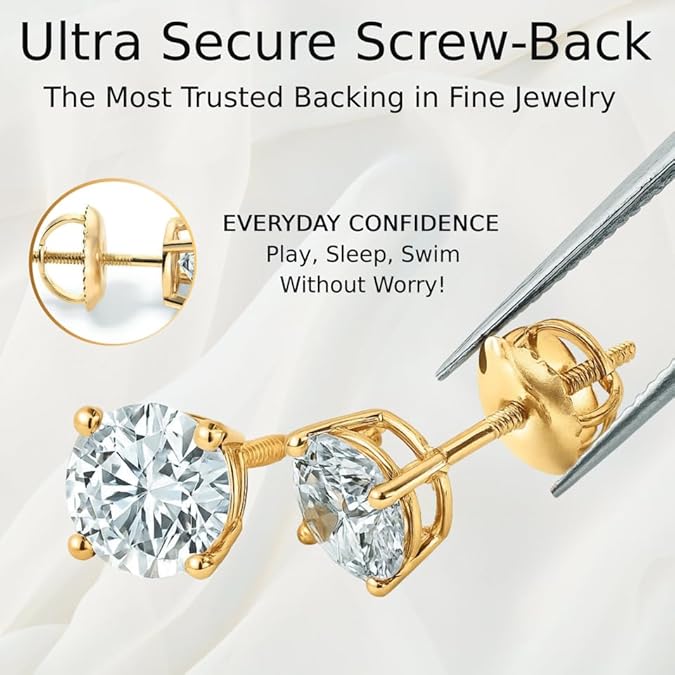 IGI Certified Lab Grown Diamond Earrings For Men and Women