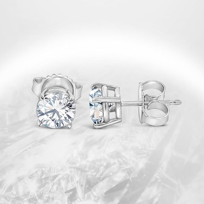 Diamond Stud Earrings for Women and Men