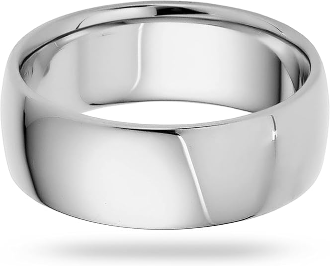 7mm Solid Gold Wedding Bands for Women or Men, 10k or 14k Gold Rings, Comfort Fit Womens and Mens Wedding Ring - Premium Collection from EWB