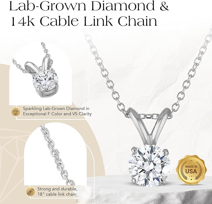 Solitaire Diamond Necklace
