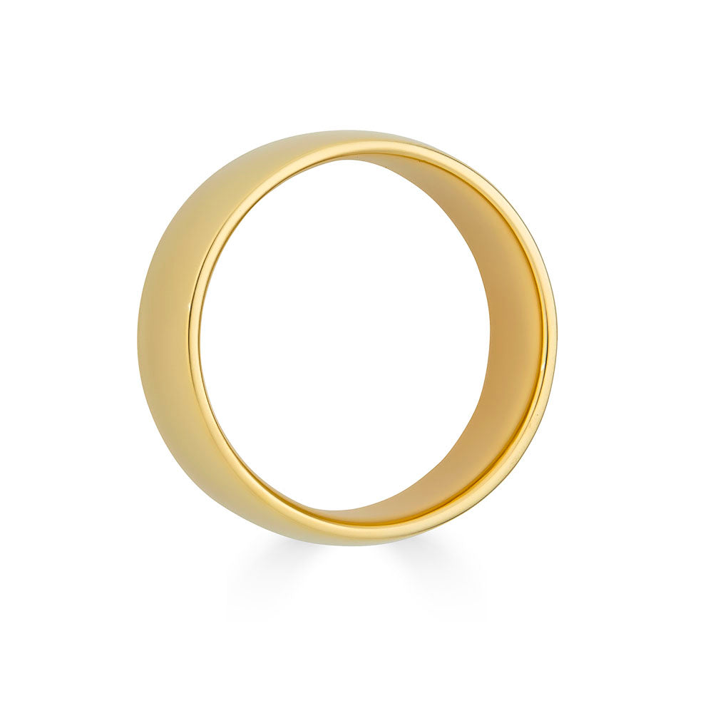 7mm Solid Gold Wedding Band