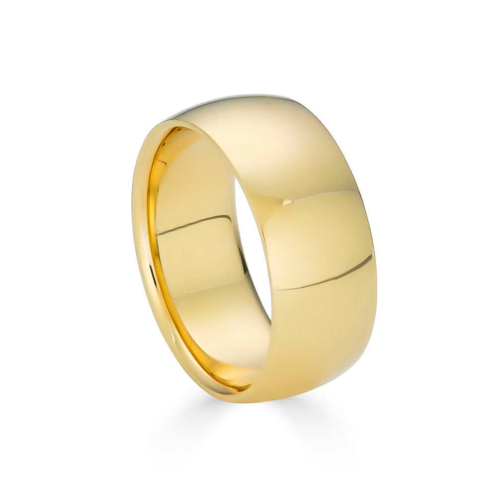 8mm Solid Gold Wedding Band