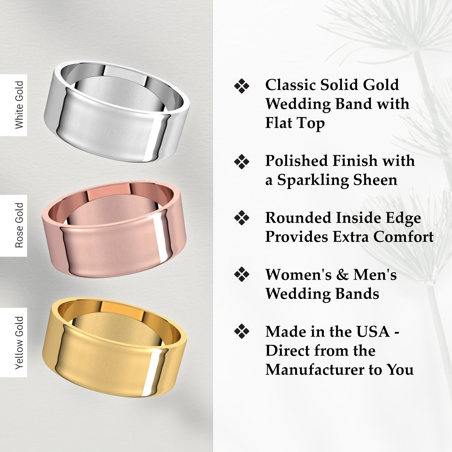 7mm Solid Gold Wedding Band