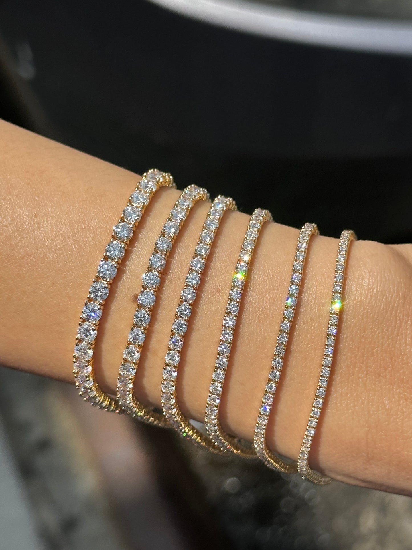 2 to 10 Carat Diamond Tennis Bracelet