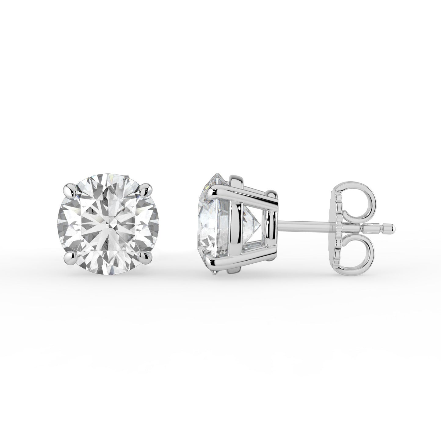 Certified Diamond Stud Earrings