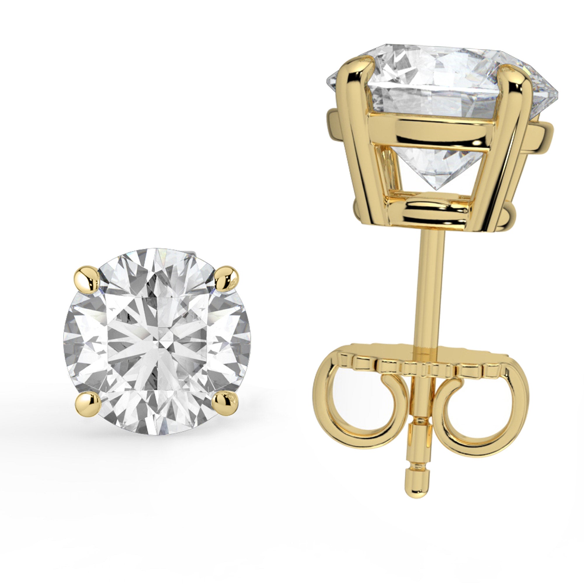 Certified Diamond Stud Earrings