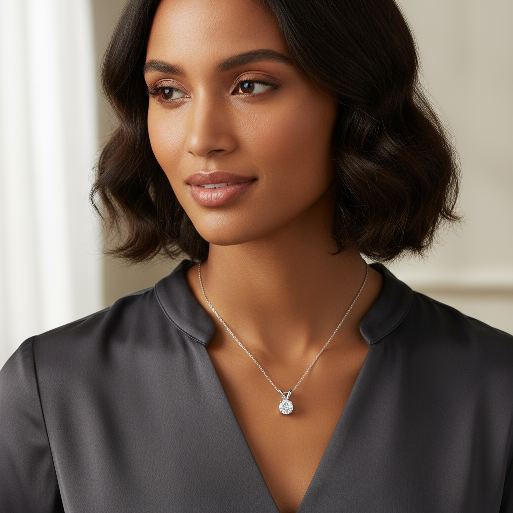 Solitaire Diamond Necklace