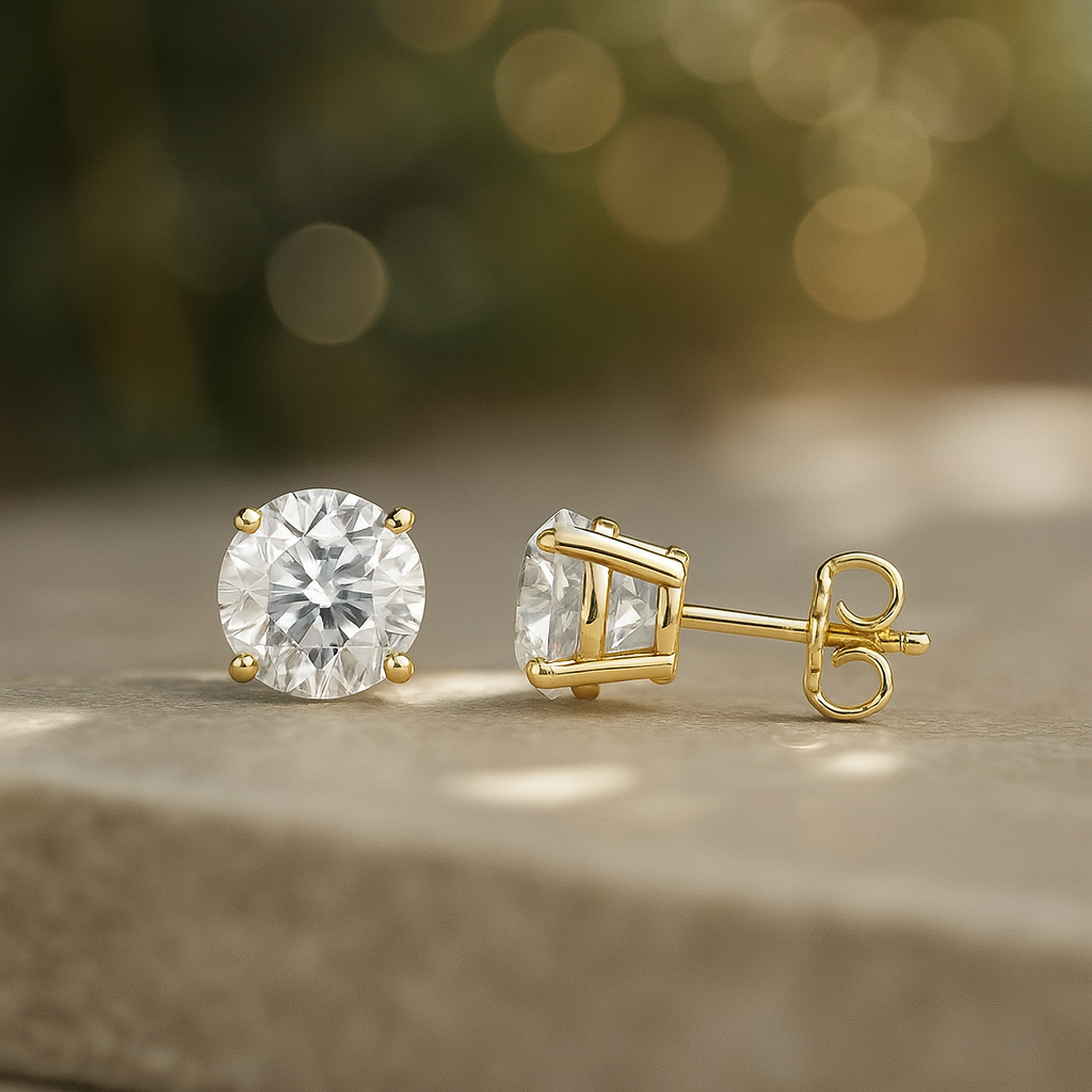 Certified Diamond Stud Earrings