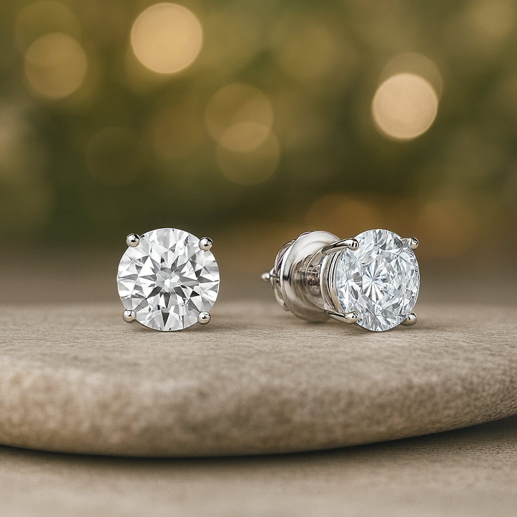 IGI Certified Lab Grown Diamond Stud Earrings