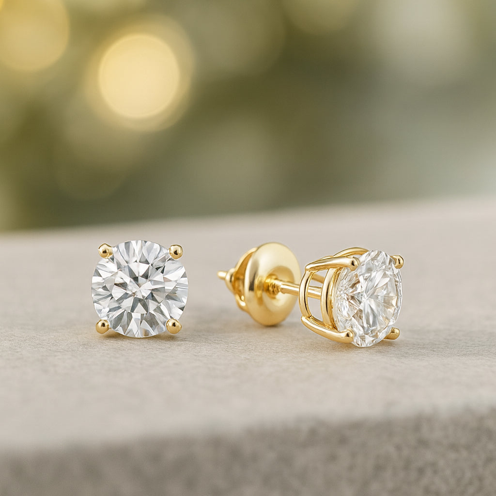 IGI Certified Lab Grown Diamond Stud Earrings
