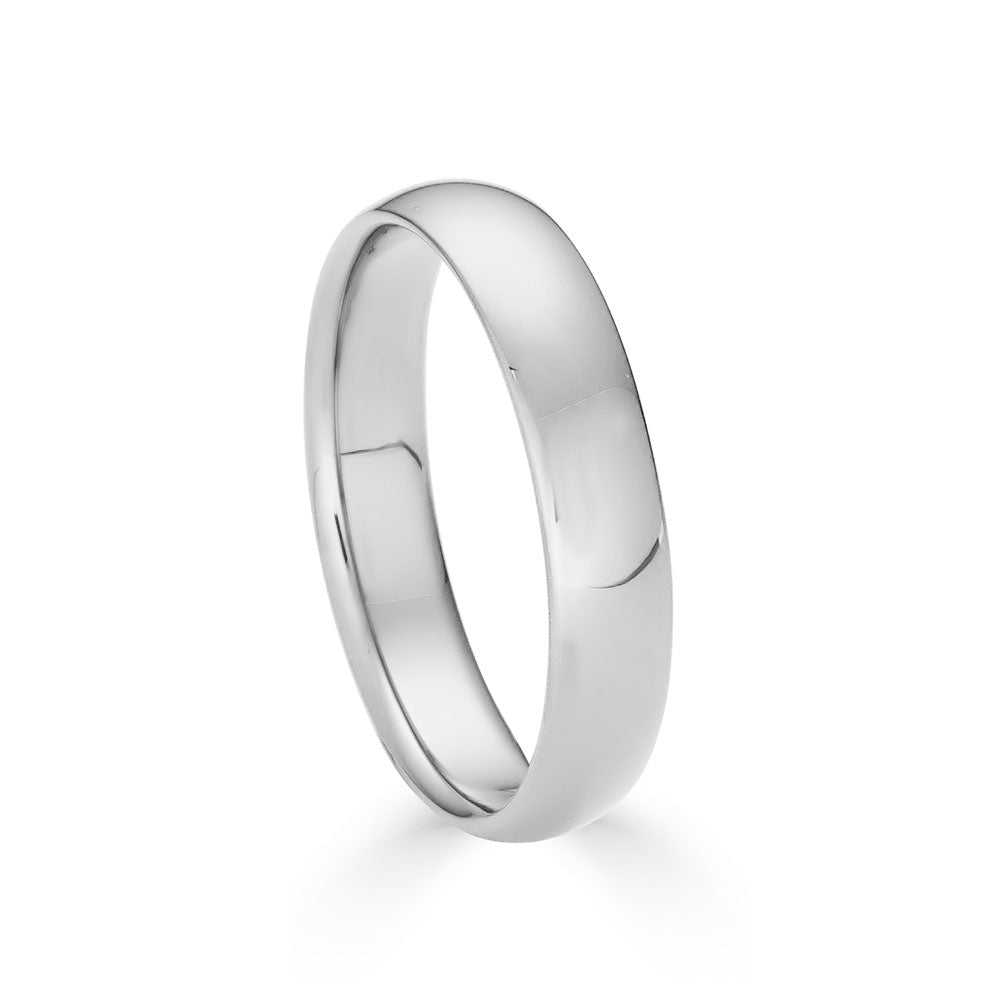 4mm Solid Gold Wedding Band