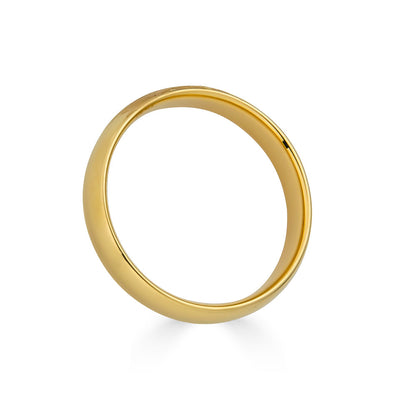 4mm Solid Gold Wedding Band