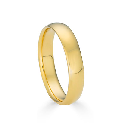 4mm Solid Gold Wedding Band