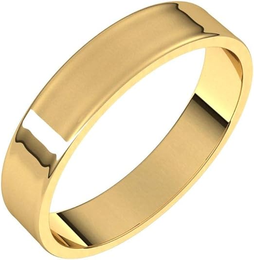 Flat Gold Rings