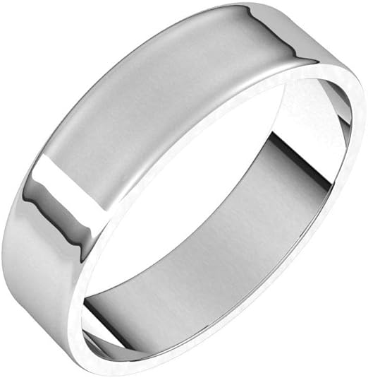 5mm Solid Gold Wedding Band, Yellow or White Gold Ring, Comfort Fit 10k or 14k Womens and Mens Wedding Band