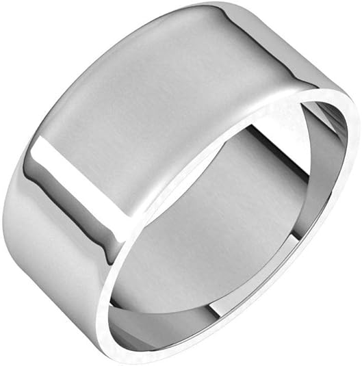 8mm Solid Gold Wedding Band, Yellow or White Gold Ring, Comfort Fit 10k or 14k Womens and Mens Wedding Band