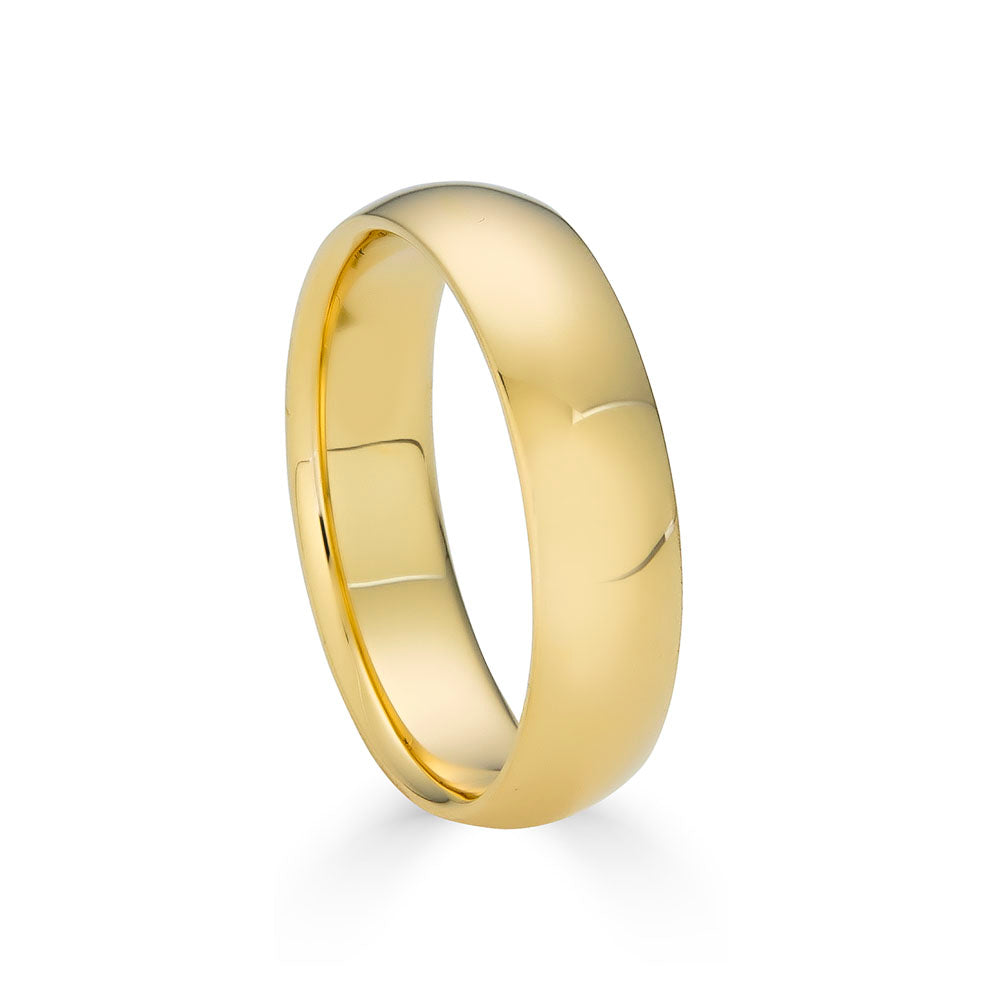 5mm Solid Gold Wedding Band