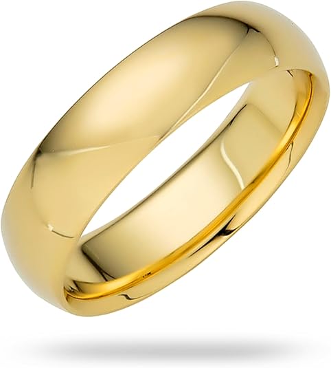 Half Round Gold Rings