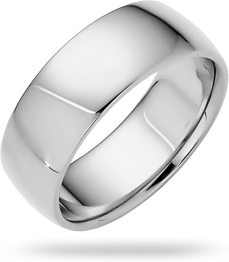 7mm Solid Gold Wedding Bands for Women or Men, 10k or 14k Gold Rings, Comfort Fit Womens and Mens Wedding Ring - Premium Collection from EWB