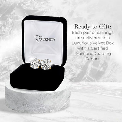 Diamond Stud Earrings for Women and Men