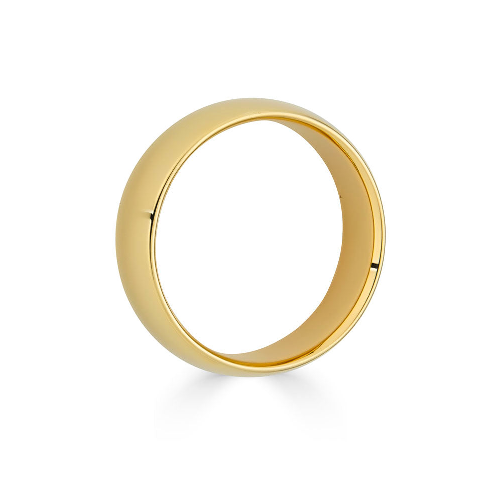 6mm Solid Gold Wedding Band