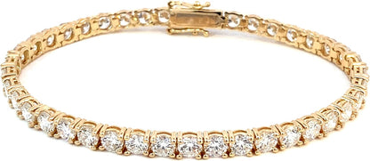 2 to 10 Carat Lab Diamond Tennis Bracelet in 14K Gold