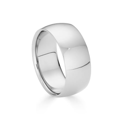 8mm Solid Gold Wedding Band