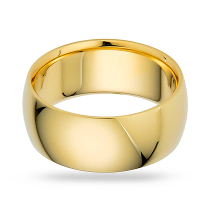 8mm Solid Gold Wedding Band