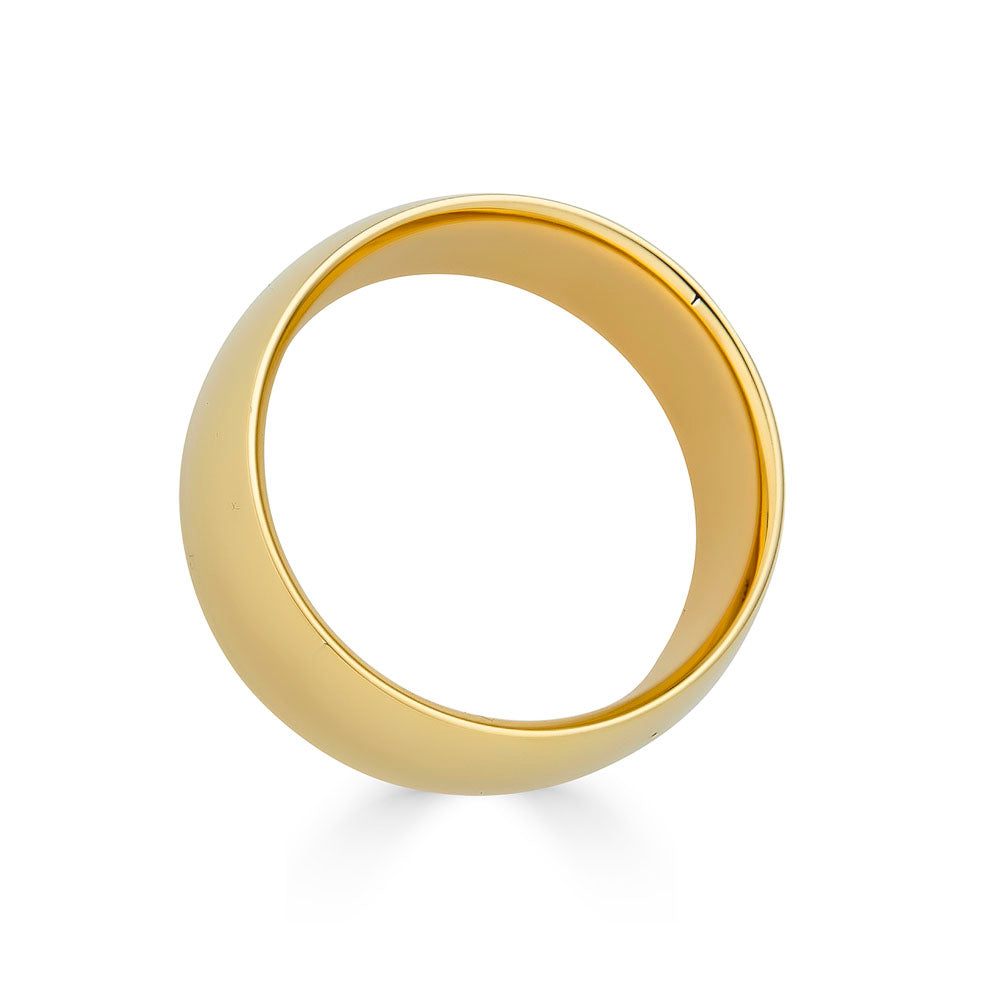 8mm Solid Gold Wedding Band