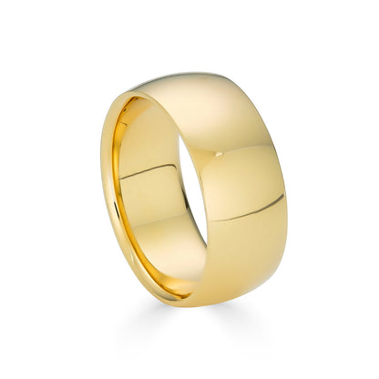 8mm Solid Gold Wedding Band