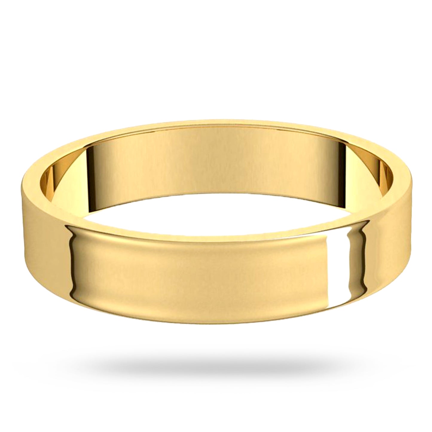 4mm Solid Gold Wedding Band
