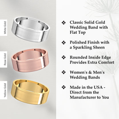 6mm Solid Gold Wedding Band