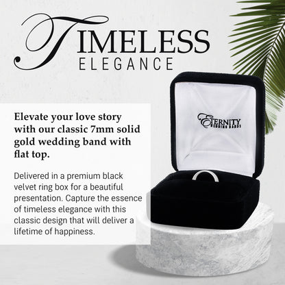 7mm Solid Gold Wedding Band