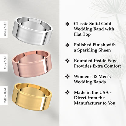 7mm Solid Gold Wedding Band